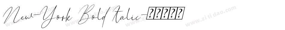 New-York Bold Italic字体转换